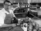 Mr Dennis Hay with haggis